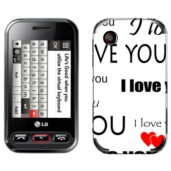   «I Love You -   »   LG T320 Cookie Style