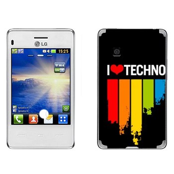   «I love techno»   LG T370/375