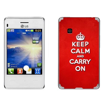   «Keep calm and carry on - »   LG T370/375