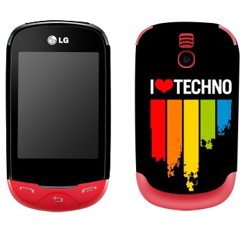   «I love techno»   LG T500