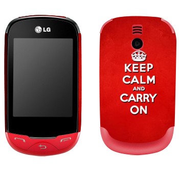   «Keep calm and carry on - »   LG T500