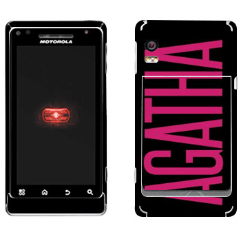   «Agatha»   Motorola A956 Droid 2 Global