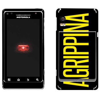   «Agrippina»   Motorola A956 Droid 2 Global
