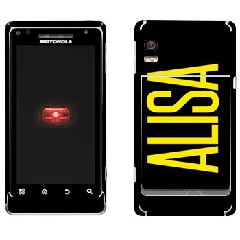   «Alisa»   Motorola A956 Droid 2 Global