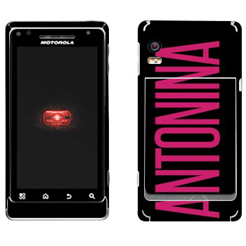   «Antonina»   Motorola A956 Droid 2 Global