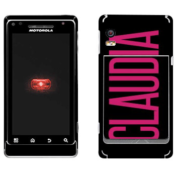   «Claudia»   Motorola A956 Droid 2 Global