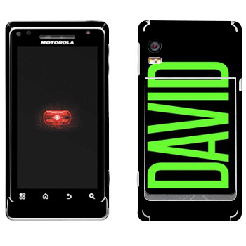   «David»   Motorola A956 Droid 2 Global