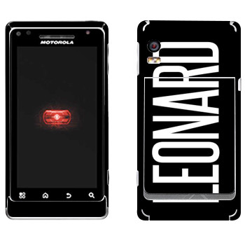   «Leonard»   Motorola A956 Droid 2 Global