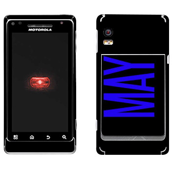   «May»   Motorola A956 Droid 2 Global