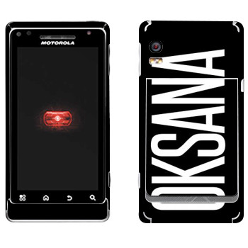   «Oksana»   Motorola A956 Droid 2 Global