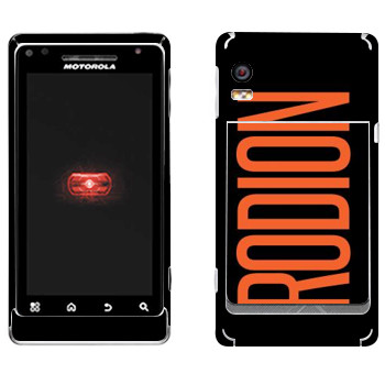   «Rodion»   Motorola A956 Droid 2 Global