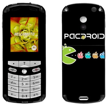   «Pacdroid»   Motorola E1, E398 Rokr