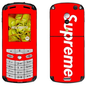   «Supreme   »   Motorola E1, E398 Rokr