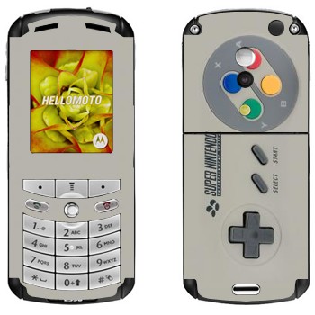   « Super Nintendo»   Motorola E1, E398 Rokr