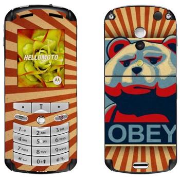   «  - OBEY»   Motorola E1, E398 Rokr