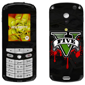   «GTA 5 - logo blood»   Motorola E1, E398 Rokr