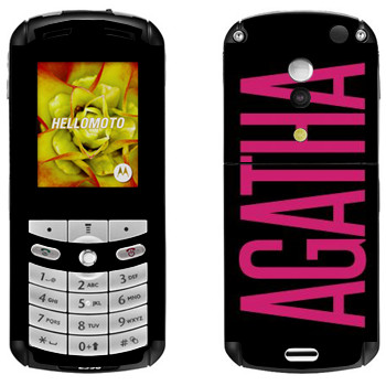   «Agatha»   Motorola E1, E398 Rokr