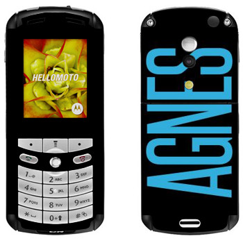   «Agnes»   Motorola E1, E398 Rokr