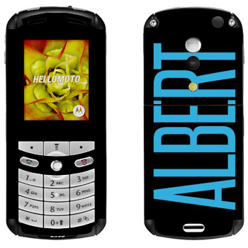   «Albert»   Motorola E1, E398 Rokr