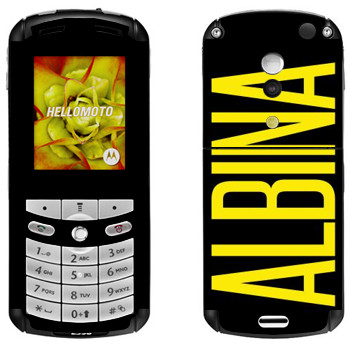   «Albina»   Motorola E1, E398 Rokr