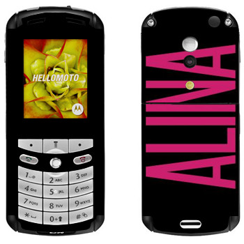   «Alina»   Motorola E1, E398 Rokr