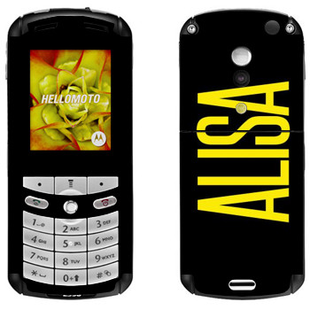   «Alisa»   Motorola E1, E398 Rokr