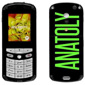   «Anatoly»   Motorola E1, E398 Rokr