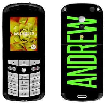   «Andrew»   Motorola E1, E398 Rokr