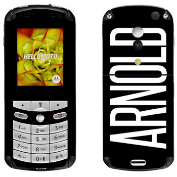   «Arnold»   Motorola E1, E398 Rokr