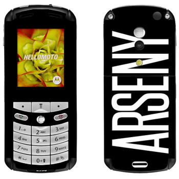   «Arseny»   Motorola E1, E398 Rokr