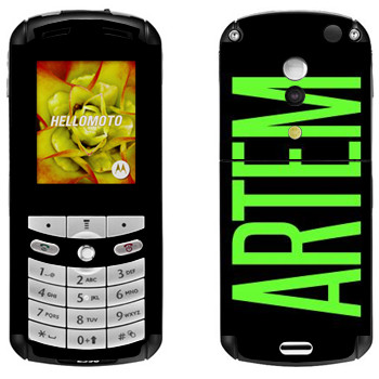   «Artem»   Motorola E1, E398 Rokr