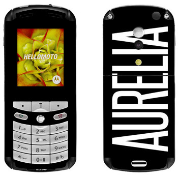   «Aurelia»   Motorola E1, E398 Rokr