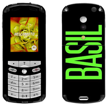   «Basil»   Motorola E1, E398 Rokr
