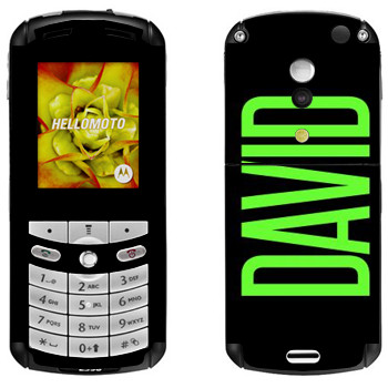   «David»   Motorola E1, E398 Rokr