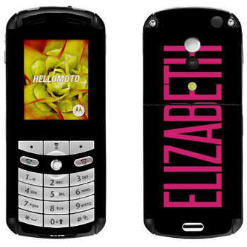   «Elizabeth»   Motorola E1, E398 Rokr