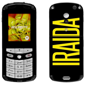  «Iraida»   Motorola E1, E398 Rokr