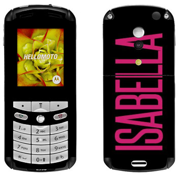   «Isabella»   Motorola E1, E398 Rokr