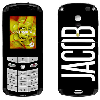   «Jacob»   Motorola E1, E398 Rokr