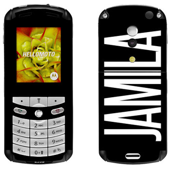   «Jamila»   Motorola E1, E398 Rokr