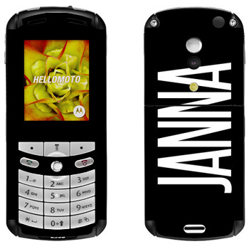   «Janna»   Motorola E1, E398 Rokr