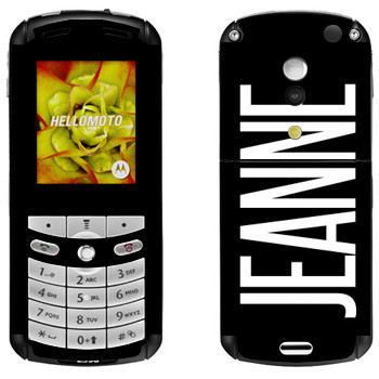   «Jeanne»   Motorola E1, E398 Rokr