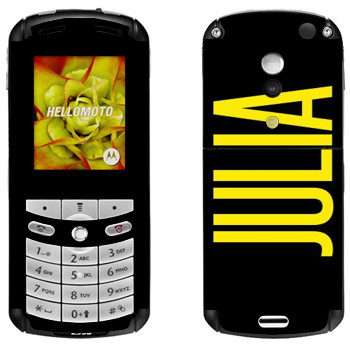   «Julia»   Motorola E1, E398 Rokr