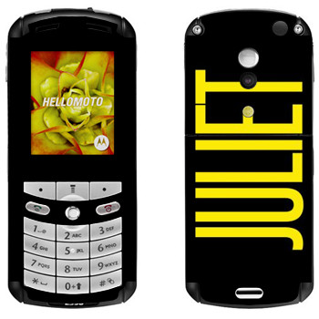   «Juliet»   Motorola E1, E398 Rokr