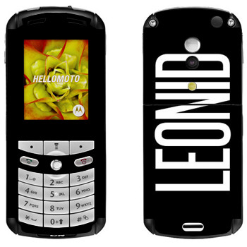   «Leonid»   Motorola E1, E398 Rokr