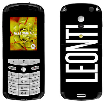   «Leonti»   Motorola E1, E398 Rokr