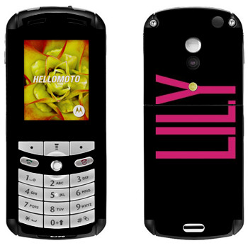   «Lily»   Motorola E1, E398 Rokr