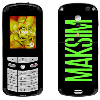   «Maksim»   Motorola E1, E398 Rokr