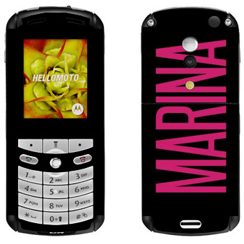   «Marina»   Motorola E1, E398 Rokr