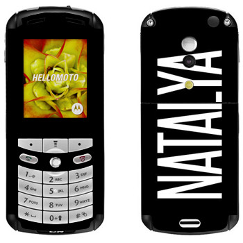   «Natalya»   Motorola E1, E398 Rokr