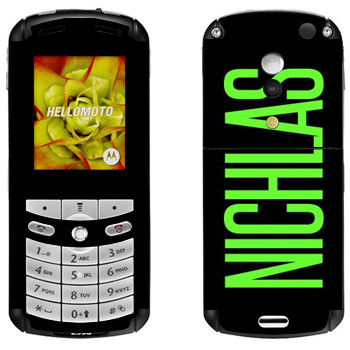   «Nichlas»   Motorola E1, E398 Rokr